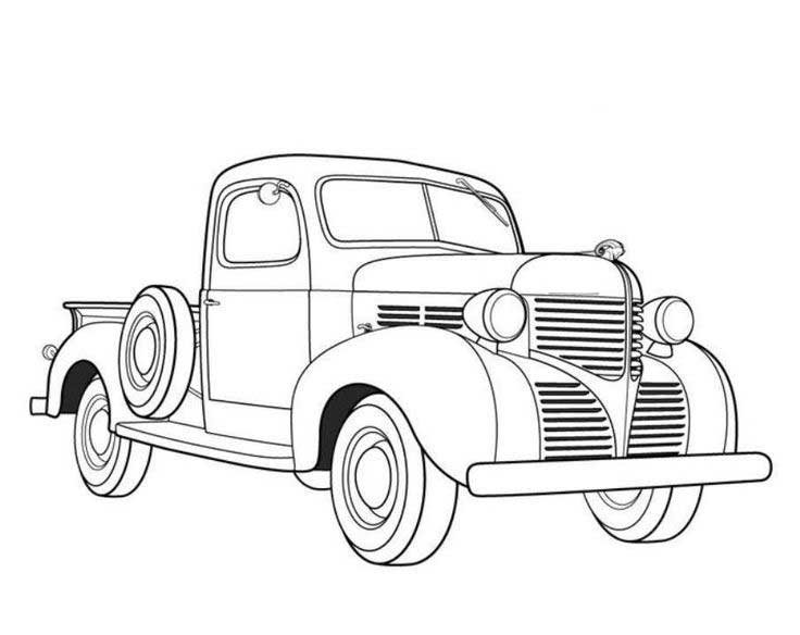 Free Coloring Pages Trucks 8
