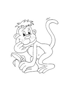 Monkey Coloring Pages Printable