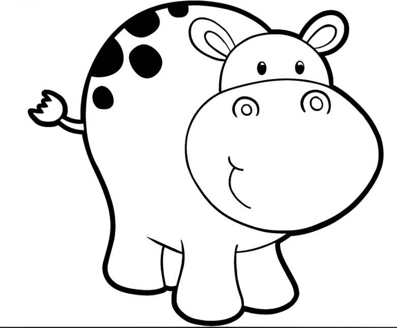 Hippopotamuses Coloring Pages - Learny Kids