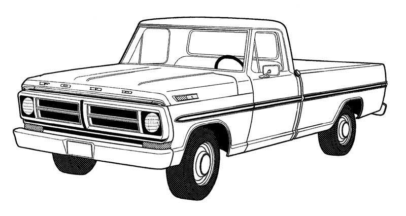 40 Free Printable Truck Coloring Pages Download