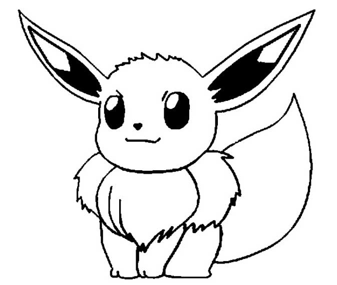Eevee Coloring Pages