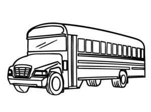 Printable School Bus Coloring Page For Free