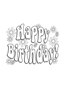 Happy Birthday Coloring Pages Download