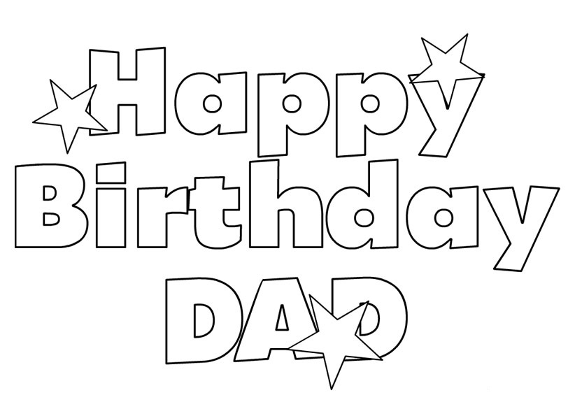 Happy Birthday Coloring Pages Download