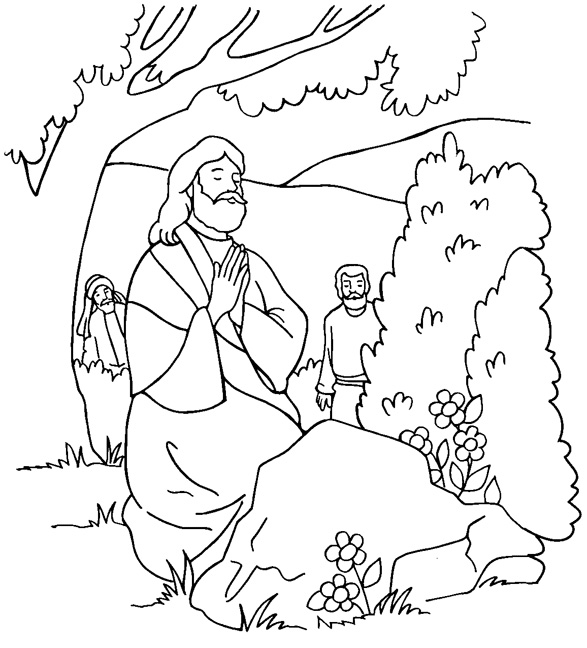 God Jesus Coloring Pages Free
