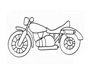 printable motorcycle coloring pages for preschoolers