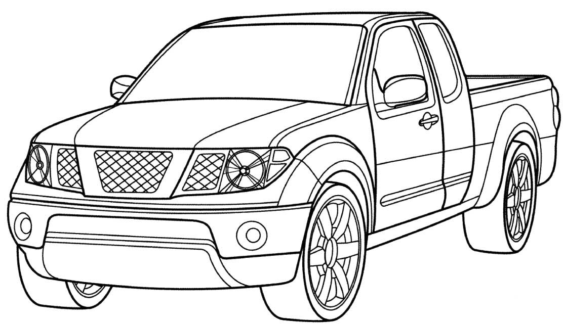 Free Coloring Pages Trucks 4