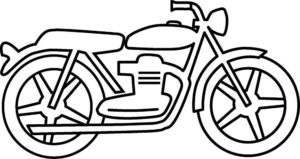 printable motorcycle coloring pages for preschoolers