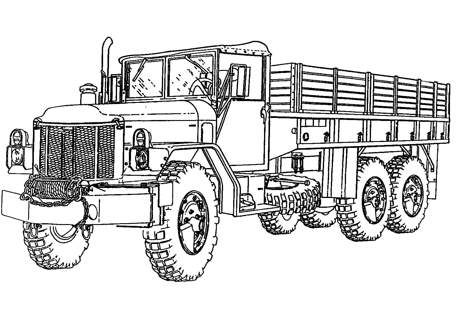 Gambar 40 Free Printable Truck Coloring Pages Download Tanker Army ...