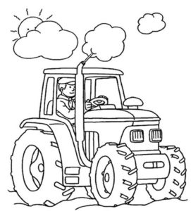 25 Best Tractor Coloring Pages To Print