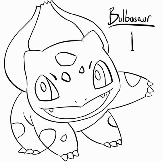 bulbasaur coloring pages