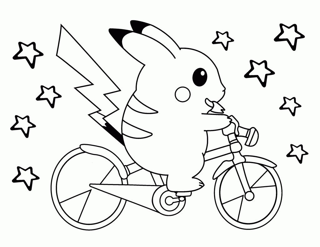 pikachu on cycle