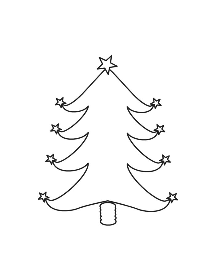 Christmas Tree Coloring Pages