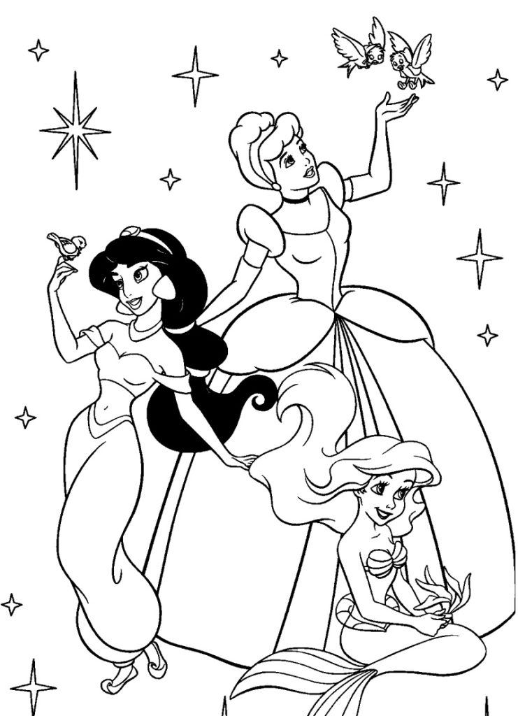 10 Enchanting Disney Coloring Pictures for Girls