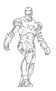 Wonderful Iron Man Coloring Pages For Kids