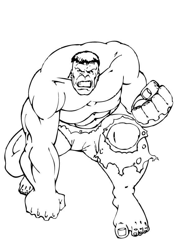 Red Hulk Coloring Pages