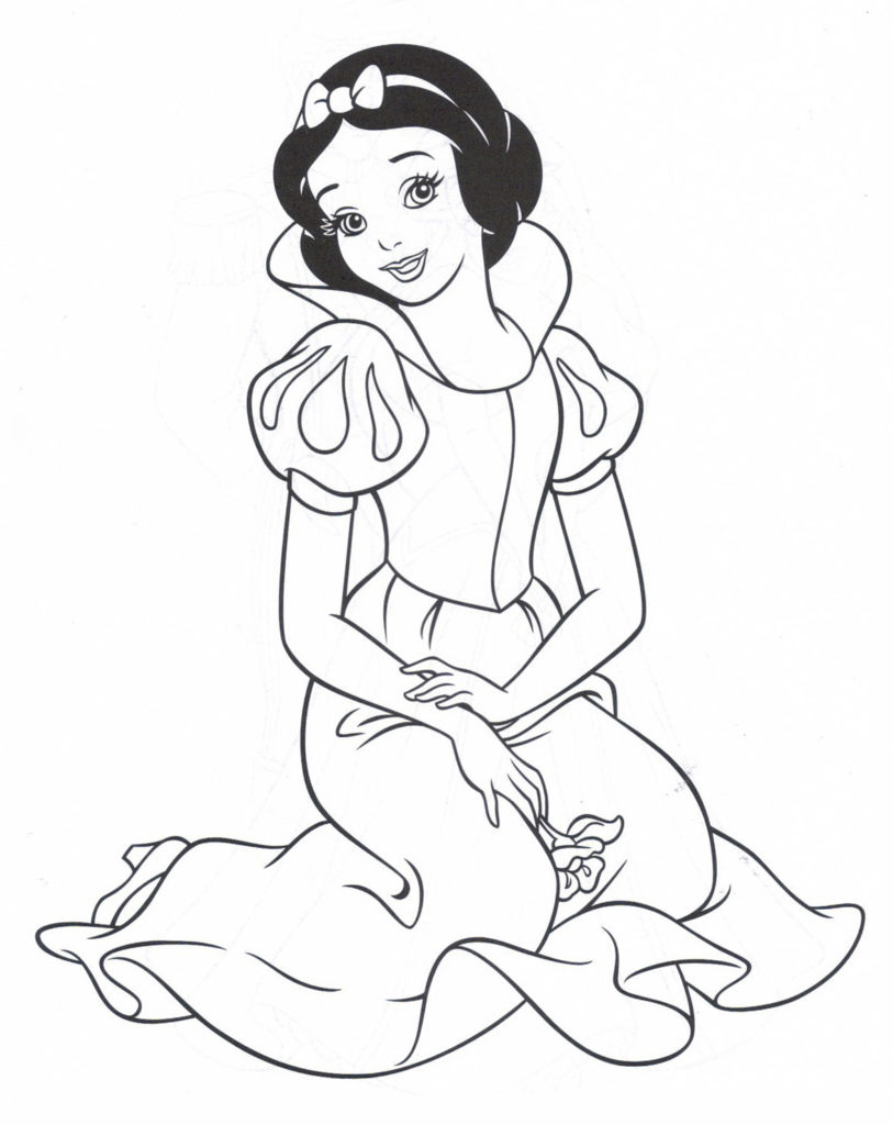 Beautiful Snow White Coloring Pages