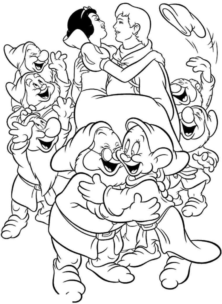 Beautiful Snow White Coloring Pages