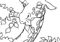 Giraffe Head Coloring Pages