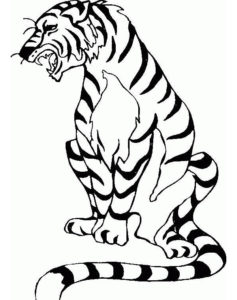 Tiger Coloring Pages For Kids Printable