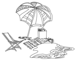 Download Beach Coloring Pages