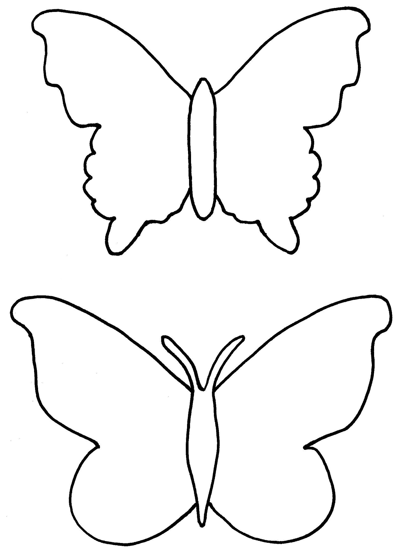 Butterfly Outline Printable Free Download