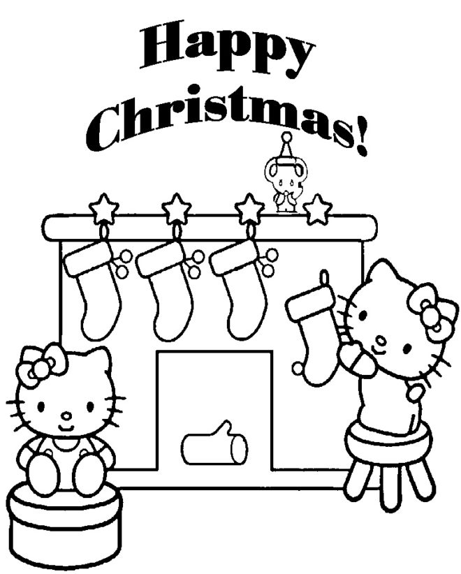 Merry Christmas Coloring Pages