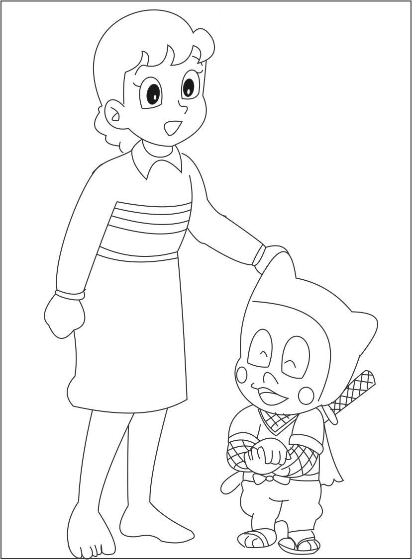 Kenichi's Mother Coloring Pages