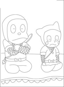 20+ Ninja Hattori Colouring Pages