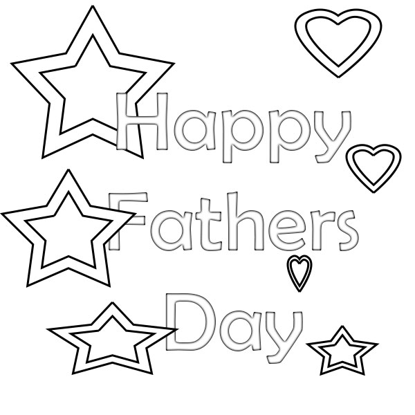 Happy Fathers Day | Free Coloring Pages