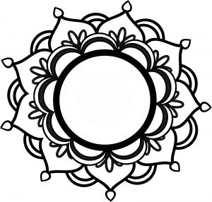 easy flower mandala coloring pages