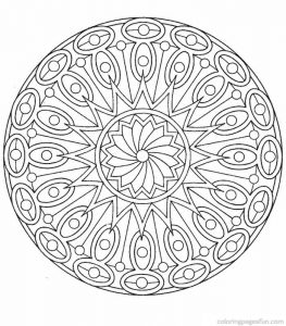 easy mandala coloring pages for adults