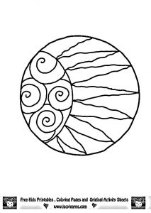 easy mandala coloring pictures free