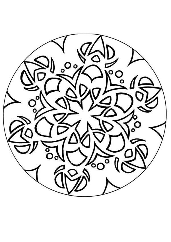 easy mandala coloring pictures