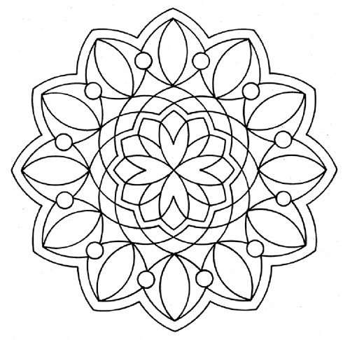 free easy mandala coloring pages