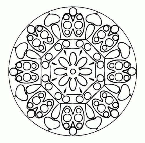 free printable mandala coloring pages for adults easy