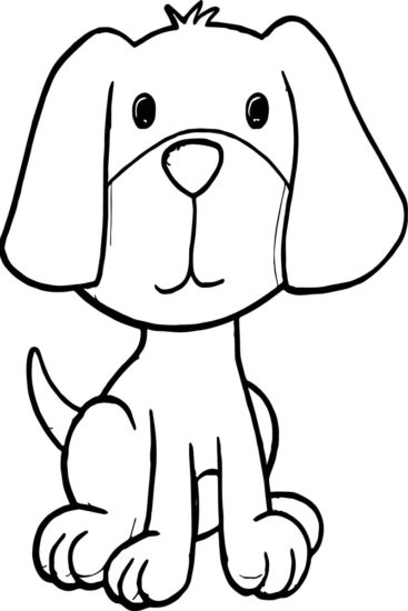 Cute Cartoon Dog coloring Pages For Your Kids