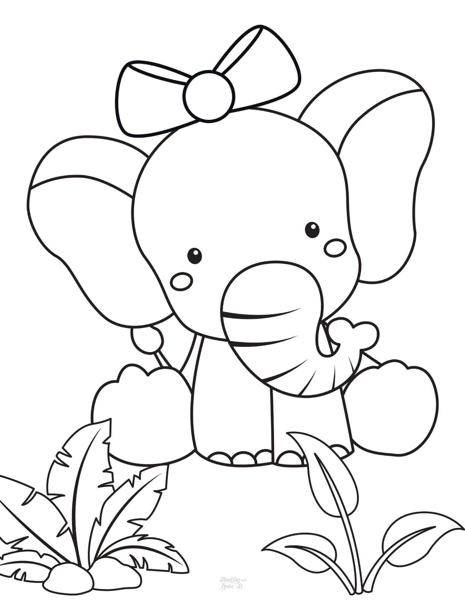 20+ Baby Elephant Coloring Pages For You