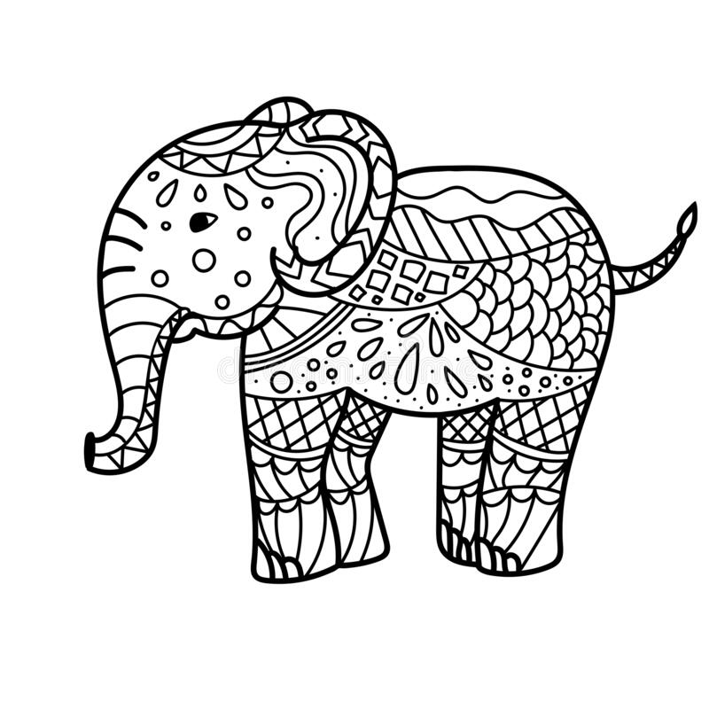 Baby Elephant Coloring Pages for Adults | Free Coloring Pages