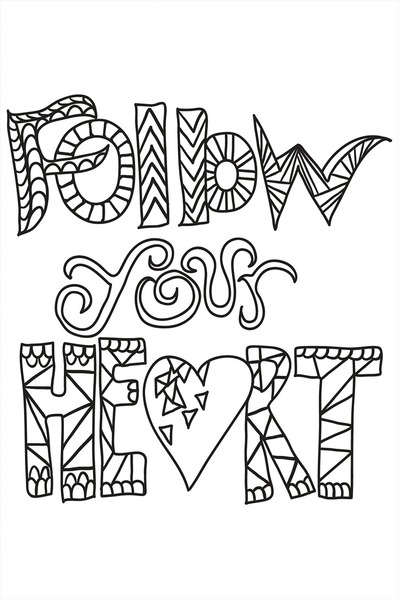 Easy Inspirational Coloring Pages for Students Free