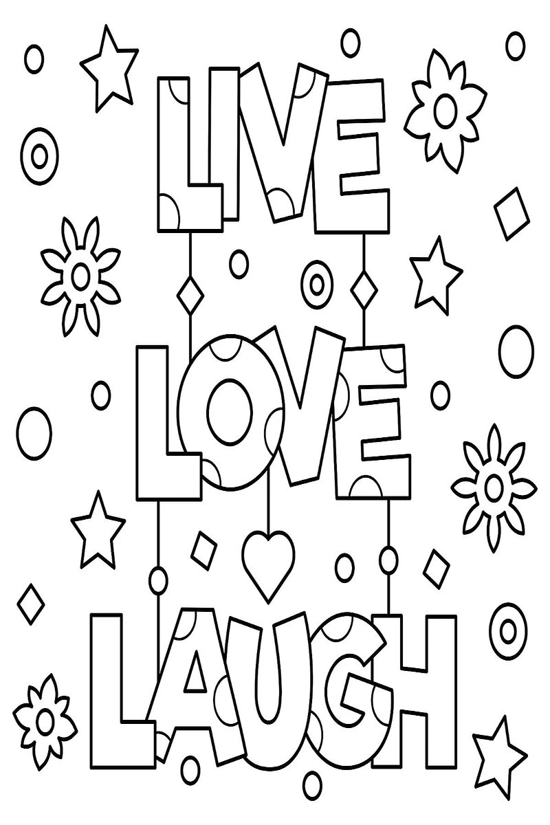Easy Inspirational Coloring Pages for Students