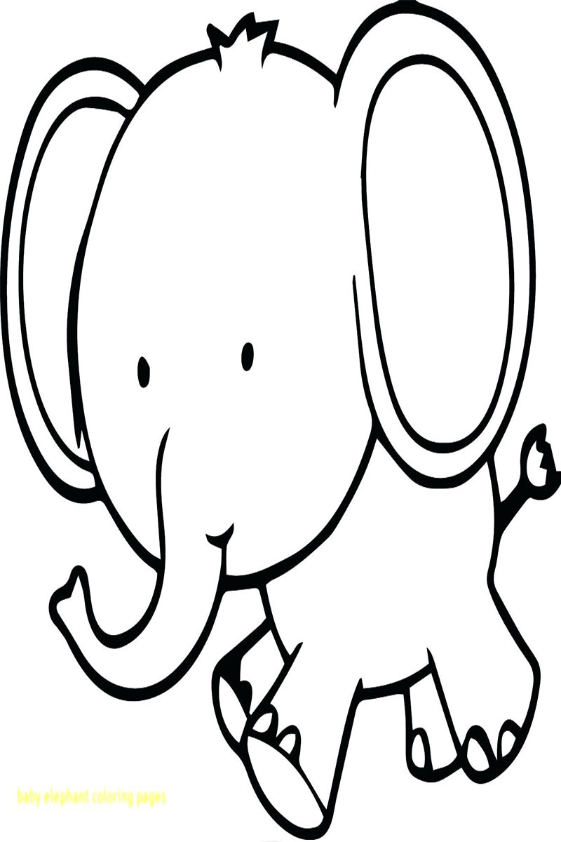 Elephant Baby Coloring Page | Free Coloring Pages