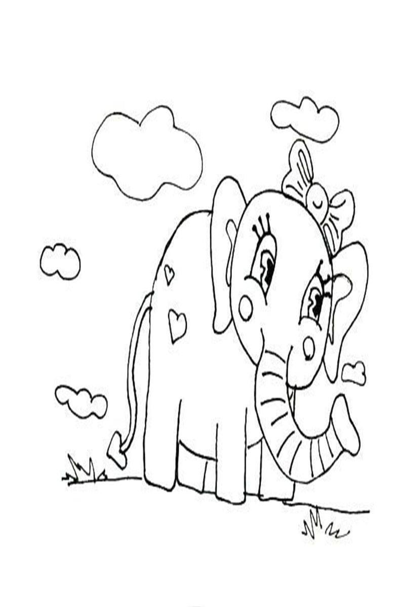 25 Baby Elephant Coloring Pages For You