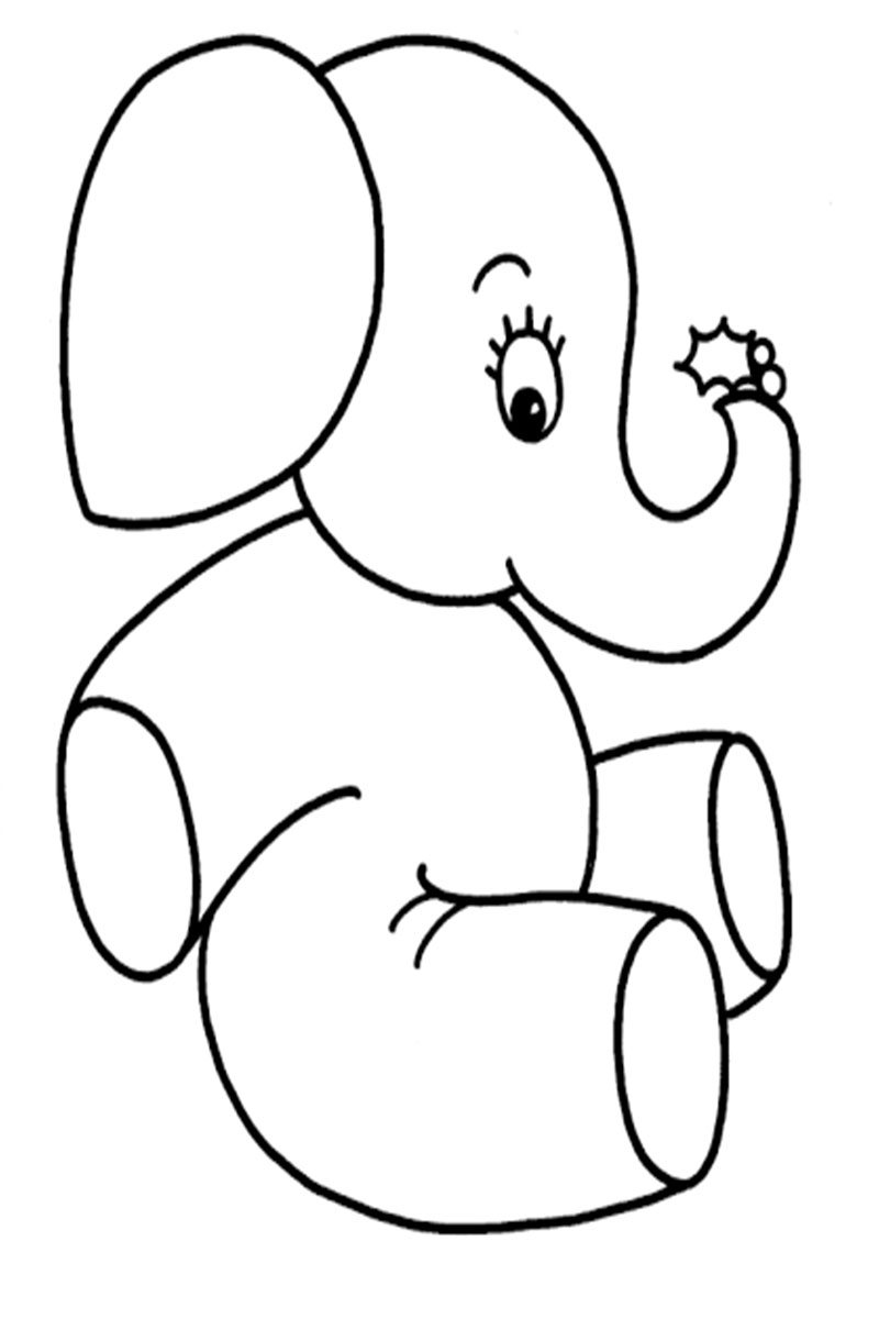 Elephant Baby Coloring Pages