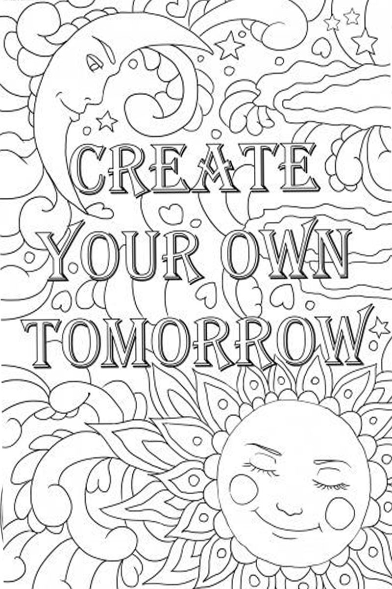 Inspirational Coloring Page for Students