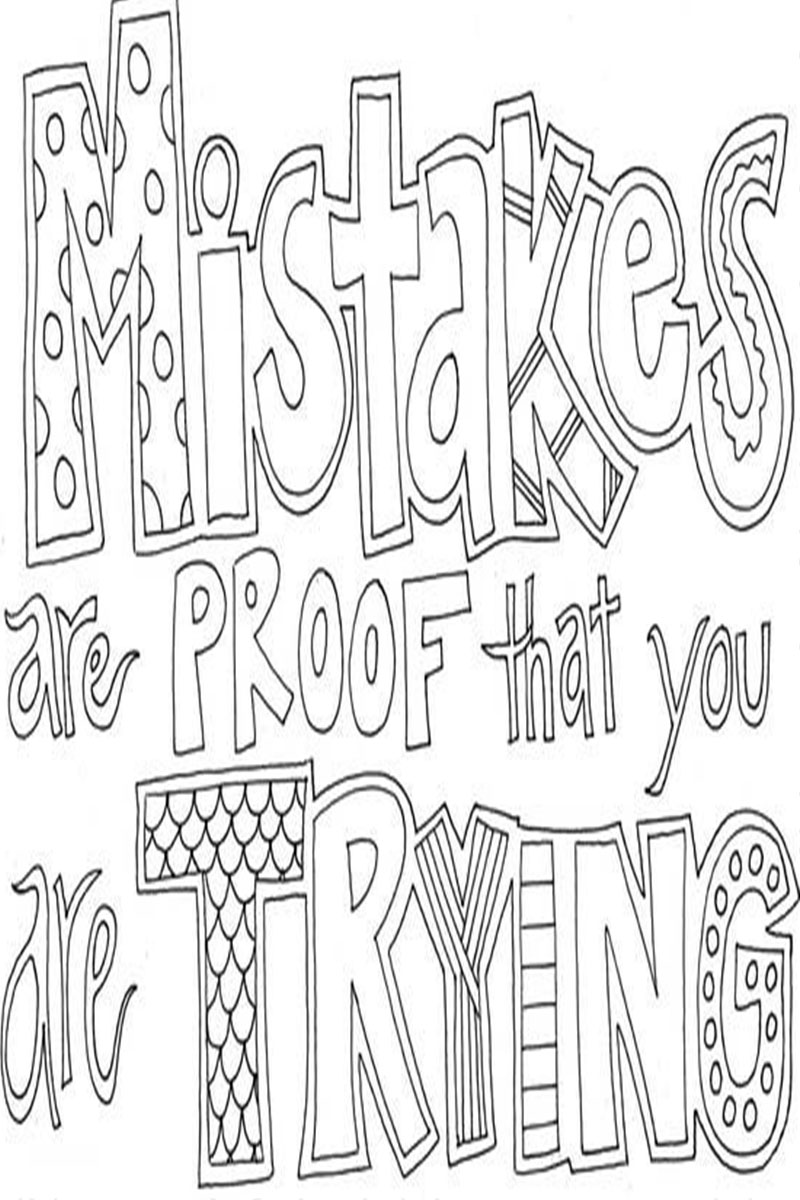 Inspirational Coloring Pages for Students