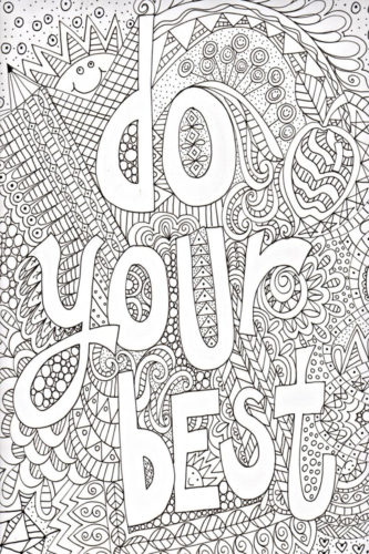 free printable positive quotes coloring pages