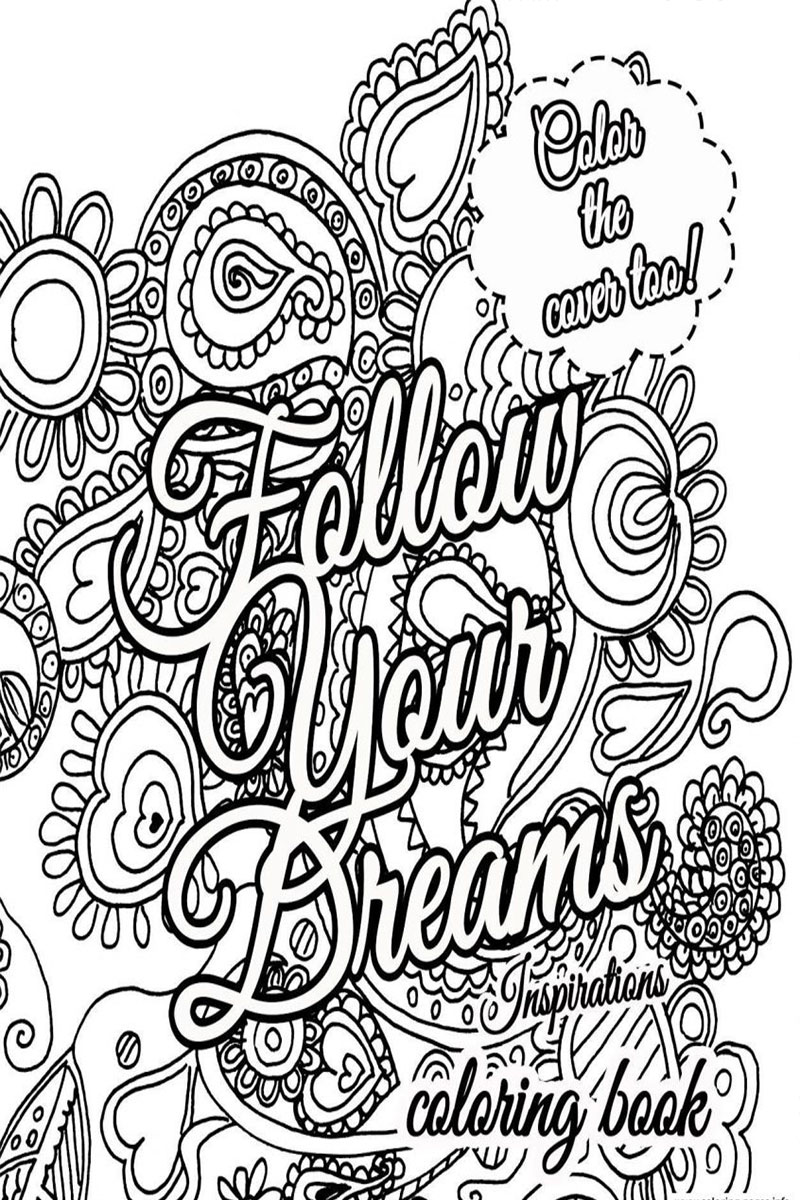 Coloring Pages For Quotes Printable Inspirational Quotes Coloring 