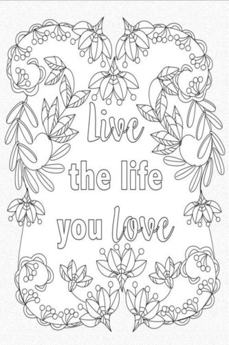 Free Printable Positive Quotes Coloring Pages