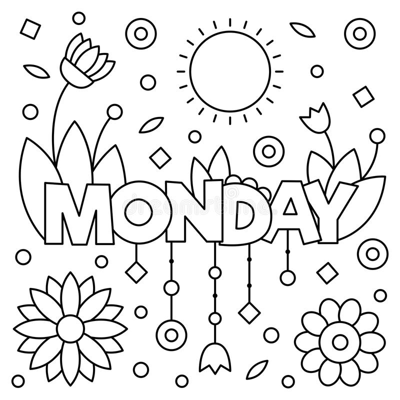 Beautiful Monday Coloring Pages